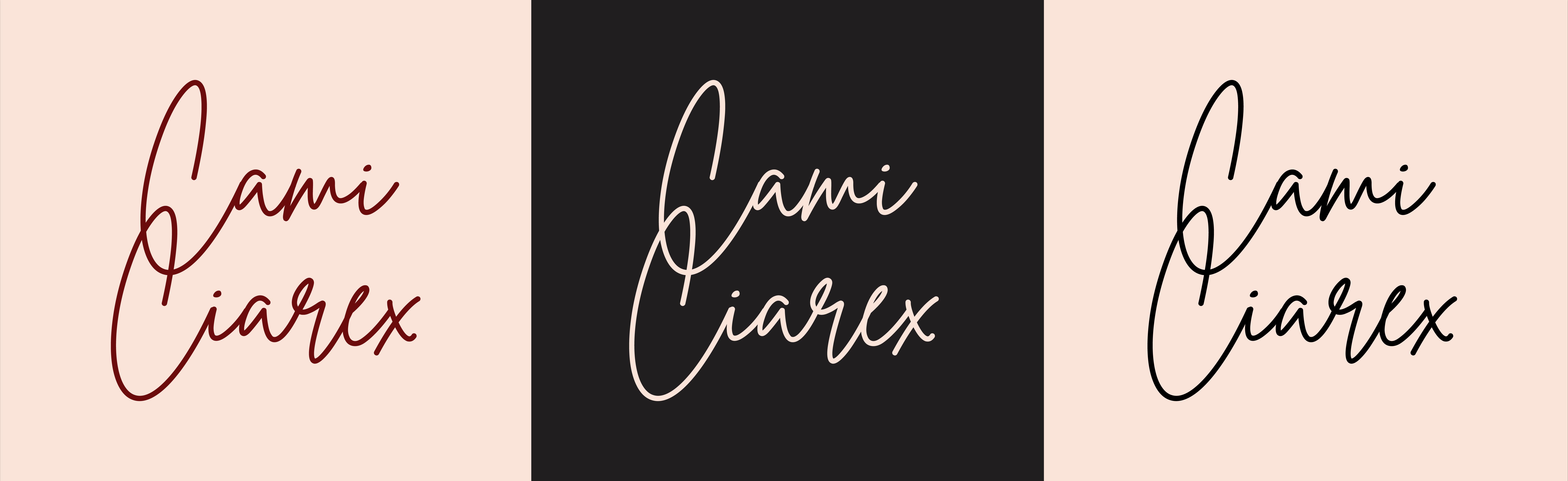 Logo y logotipo de Cami Ciarex, marca personal