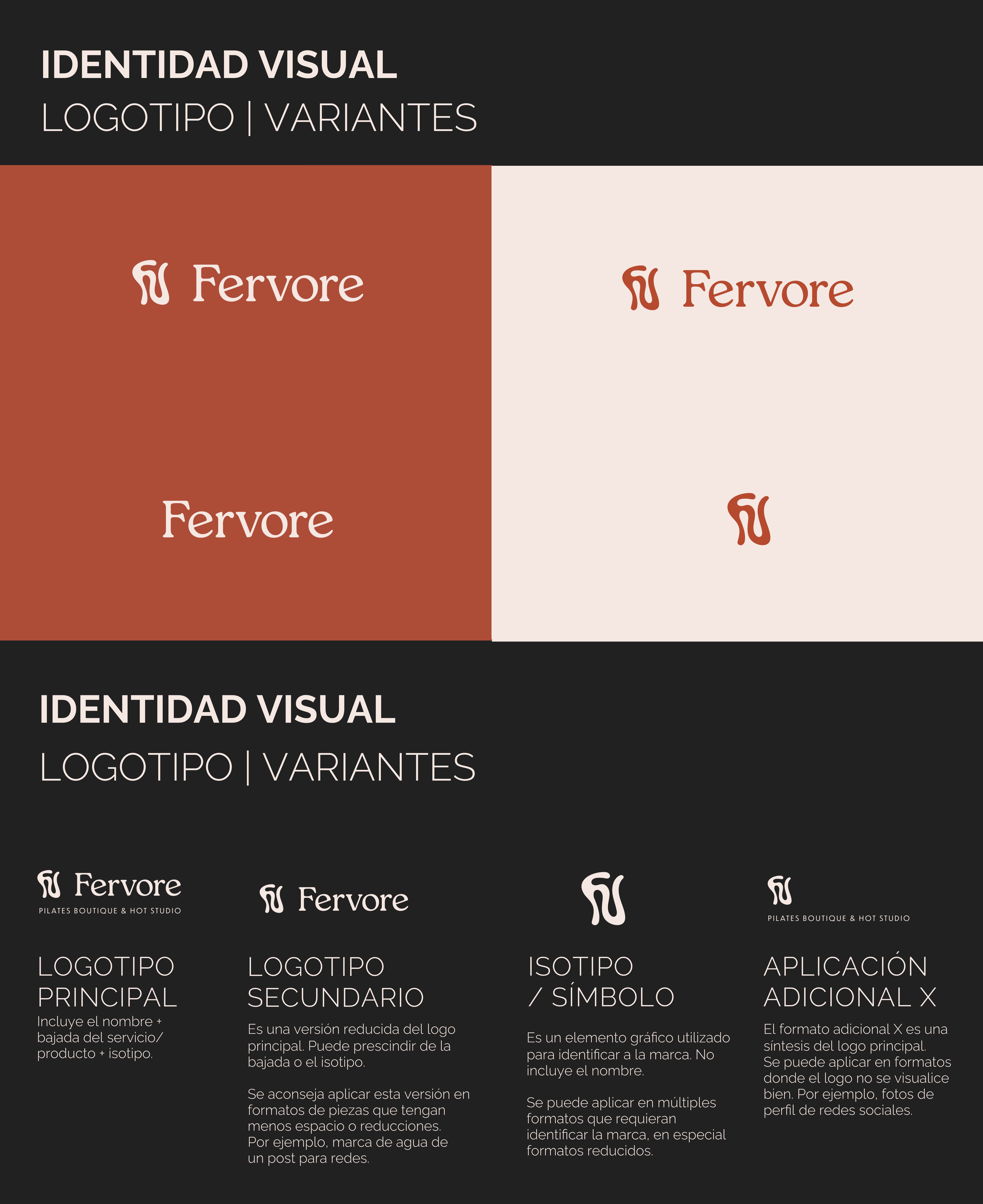 Logo de Fervore, estudio de pilates boutique