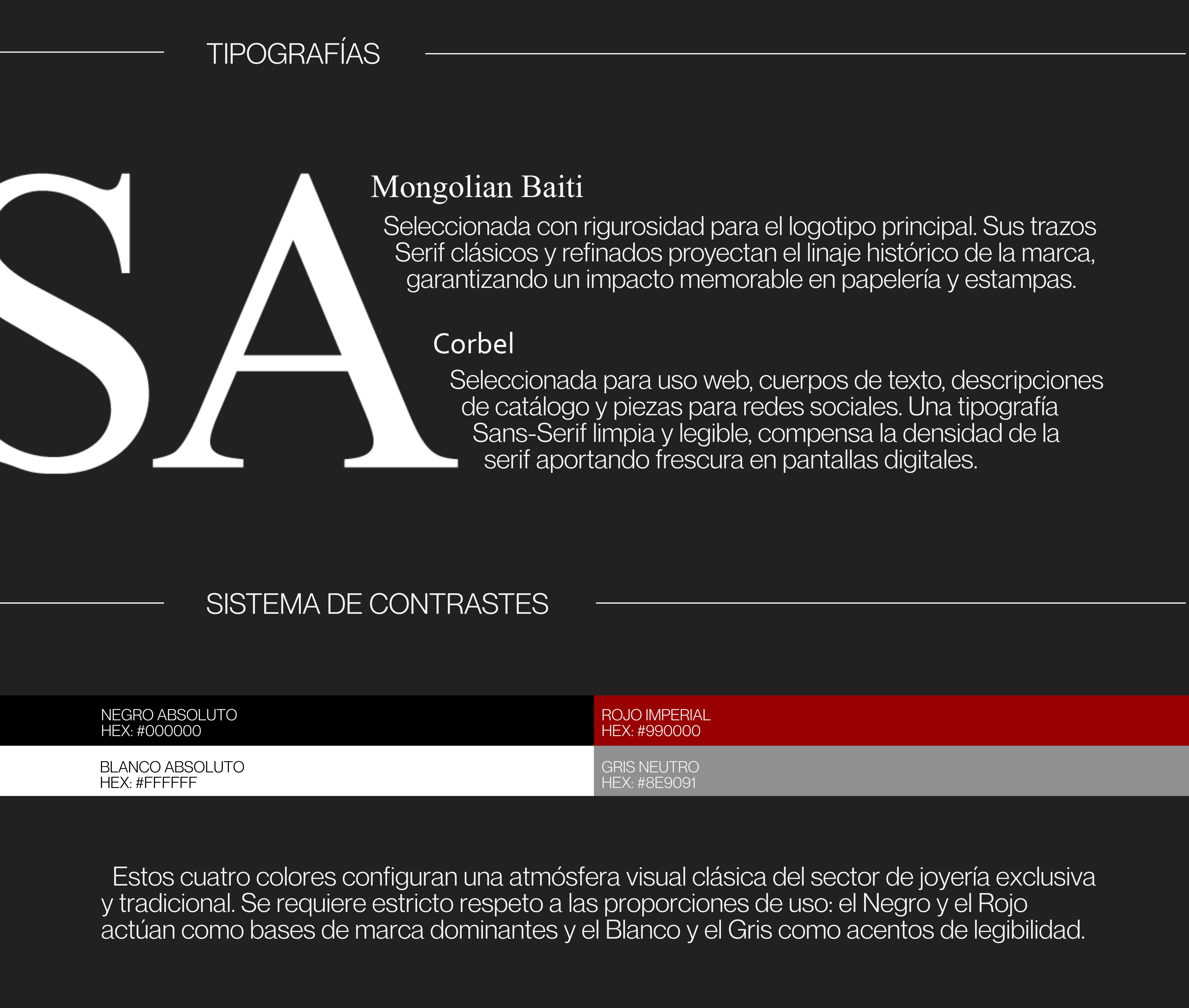 Tipografía de Saint, joyería de lujo