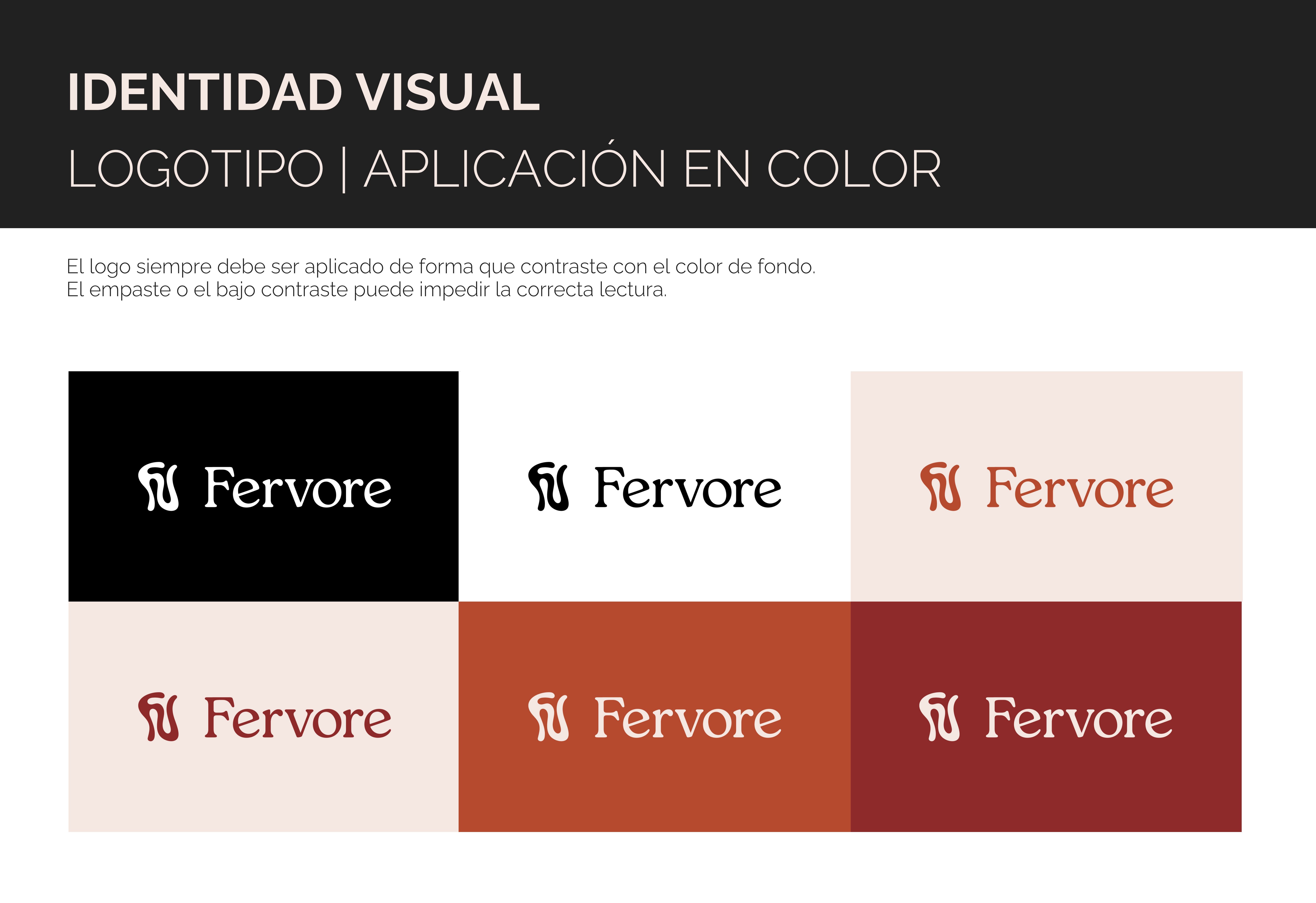 Aplicación en color, pilates boutique Fervore